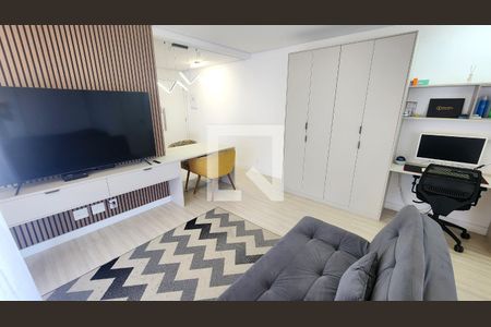 Sala de apartamento para alugar com 1 quarto, 57m² em Ponta da Praia, Santos