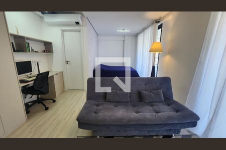Detalhe Sala de apartamento para alugar com 1 quarto, 57m² em Ponta da Praia, Santos