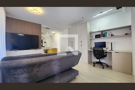 Sala de apartamento para alugar com 1 quarto, 57m² em Ponta da Praia, Santos