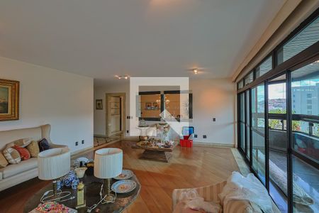 Sala de apartamento à venda com 4 quartos, 330m² em Serra, Belo Horizonte