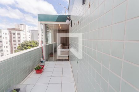 Varanda da Sala de apartamento à venda com 5 quartos, 217m² em Cruzeiro, Belo Horizonte