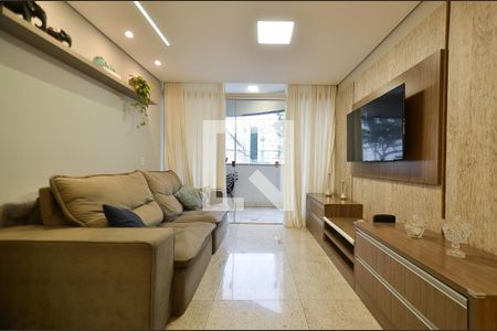 Sala de Estar de apartamento à venda com 2 quartos, 79m² em Sagrada Família, Belo Horizonte