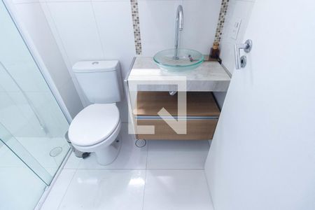 Banheiro da Suíte de apartamento à venda com 1 quarto, 31m² em Ipiranga, São Paulo