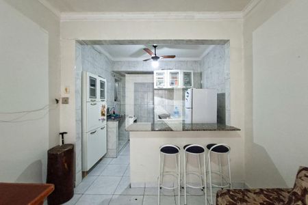 Cozinha  de apartamento para alugar com 1 quarto, 30m² em Guilhermina, Praia Grande