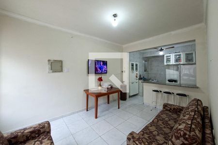 Sala de apartamento para alugar com 1 quarto, 30m² em Guilhermina, Praia Grande