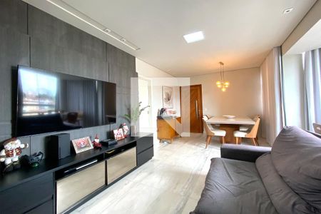 Sala de apartamento à venda com 3 quartos, 96m² em Grajaú, Belo Horizonte