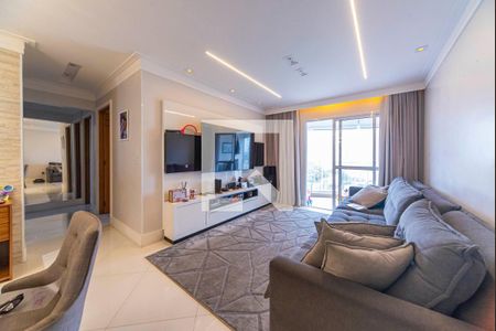 Sala de apartamento à venda com 3 quartos, 85m² em Vila Valparaíso, Santo André