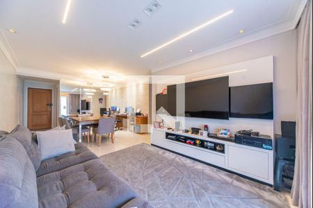 Sala de apartamento à venda com 3 quartos, 85m² em Vila Valparaíso, Santo André