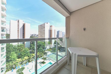 Varanda de apartamento para alugar com 1 quarto, 36m² em Santo Amaro, São Paulo