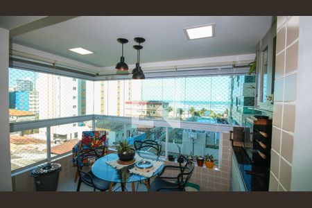 Varanda da Sala de apartamento para alugar com 2 quartos, 80m² em Nova Mirim, Praia Grande
