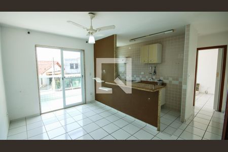Sala de apartamento para alugar com 1 quarto, 50m² em Vila Caiçara, Praia Grande