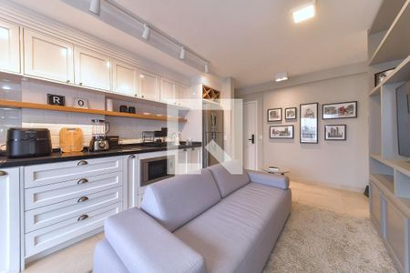 Sala de apartamento à venda com 1 quarto, 40m² em Santo Amaro, São Paulo