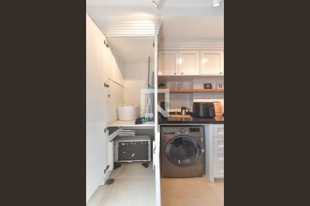 Sala - Cozinha Integrada de apartamento à venda com 1 quarto, 40m² em Santo Amaro, São Paulo