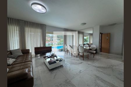 Sala de casa à venda com 4 quartos, 348m² em Mangabeiras, Belo Horizonte