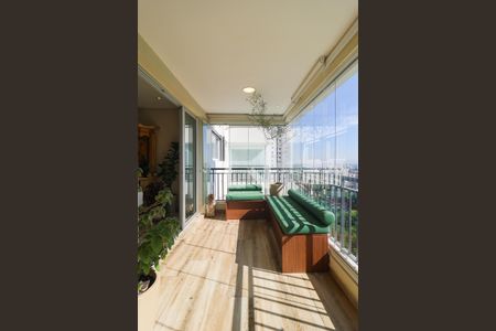 Varanda da Sala de apartamento à venda com 2 quartos, 90m² em Jardim Caboré, São Paulo