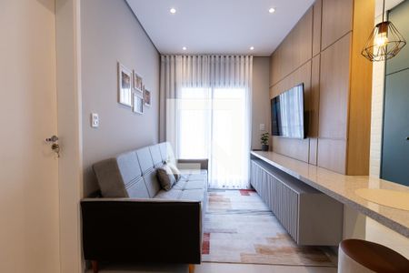 Sala de apartamento à venda com 1 quarto, 40m² em Vila Regente Feijó, São Paulo