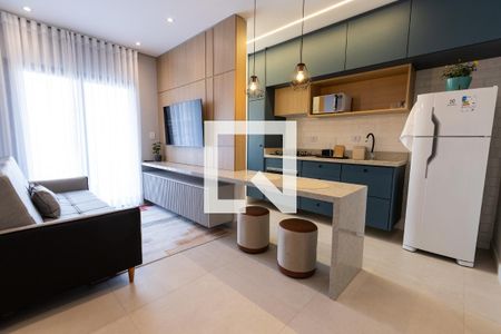 Sala de apartamento à venda com 1 quarto, 38m² em Vila Regente Feijó, São Paulo