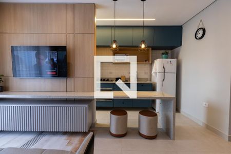 Sala de apartamento à venda com 1 quarto, 38m² em Vila Regente Feijó, São Paulo