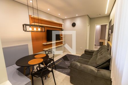 Sala de apartamento à venda com 1 quarto, 34m² em Vila Regente Feijó, São Paulo