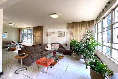 Sala de Estar de apartamento à venda com 4 quartos, 296m² em Santo Antônio, Belo Horizonte