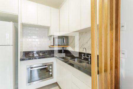 Sala/Cozinha de apartamento para alugar com 1 quarto, 29m² em Indianópolis, São Paulo