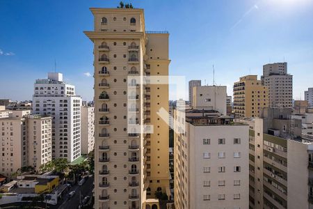 Sala/Cozinha - VIsta de apartamento à venda com 3 quartos, 201m² em Jardim Paulista, São Paulo