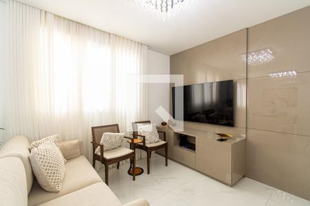 Sala de apartamento à venda com 3 quartos, 119m² em Sion, Belo Horizonte