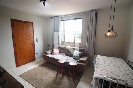 Sala de apartamento à venda com 2 quartos, 59m² em Tirol, Contagem