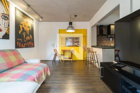 Sala de apartamento à venda com 1 quarto, 44m² em Itaim Bibi, São Paulo