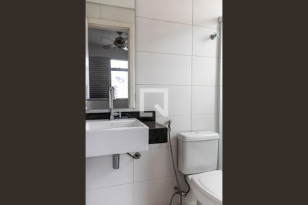 Banheiro da Suíte de apartamento à venda com 1 quarto, 85m² em Grajaú, Belo Horizonte