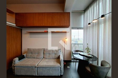 Sala de apartamento para alugar com 1 quarto, 36m² em Indianópolis, São Paulo