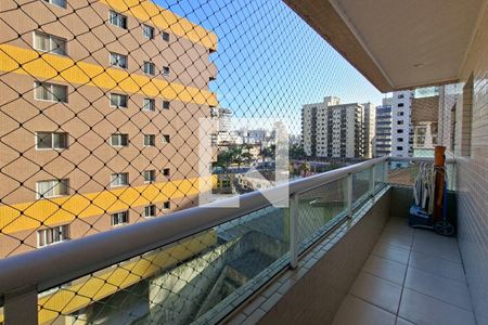 Sacada  de apartamento para alugar com 1 quarto, 60m² em Guilhermina, Praia Grande