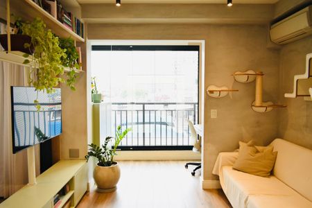 Sala de apartamento à venda com 1 quarto, 35m² em Mirandópolis, São Paulo