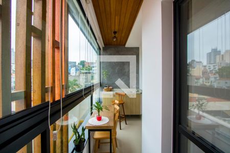 Varanda da sala/quarto 1 de apartamento à venda com 2 quartos, 50m² em Vila Floresta, Santo André