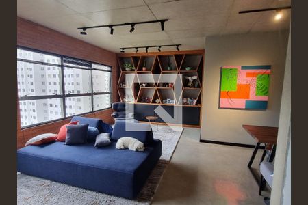 Sala de apartamento para alugar com 1 quarto, 70m² em Jardim Sabara, São Paulo