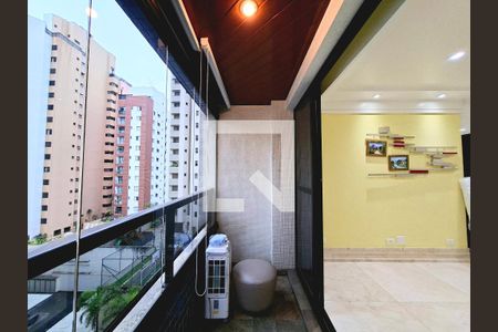 Varanda da Sala de apartamento para alugar com 3 quartos, 145m² em Indianópolis, São Paulo