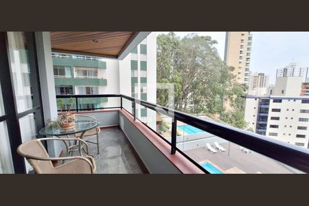 Varanda da Sala de apartamento para alugar com 4 quartos, 156m² em Vila Suzana, São Paulo