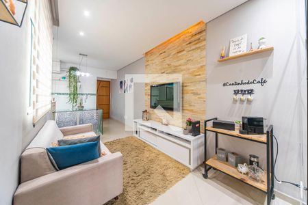 Sala de apartamento à venda com 2 quartos, 90m² em Vila Linda, Santo André