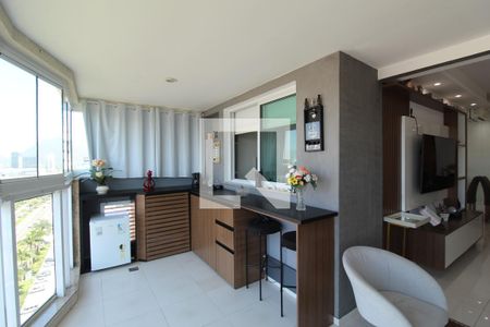 Sala - Varanda de apartamento para alugar com 3 quartos, 85m² em Barra da Tijuca, Rio de Janeiro