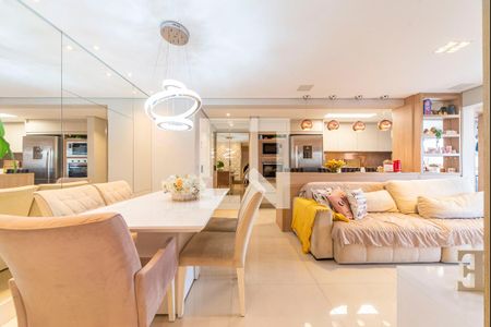 Sala de apartamento à venda com 3 quartos, 90m² em Vila Apiai, Santo André