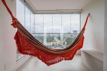 Sala/Cozinha - Varanda de apartamento para alugar com 2 quartos, 55m² em Jardim Paulistano, São Paulo