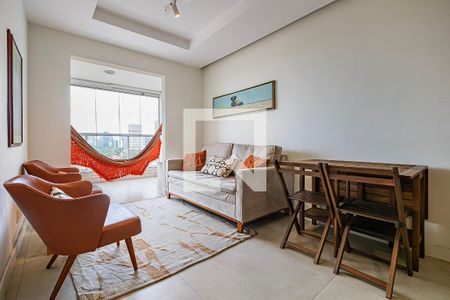 Sala/Cozinha de apartamento para alugar com 2 quartos, 55m² em Jardim Paulistano, São Paulo