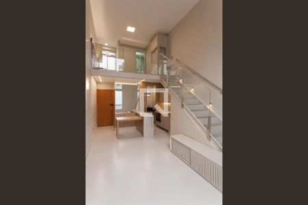 Sala de apartamento à venda com 1 quarto, 55m² em Carmo, Belo Horizonte