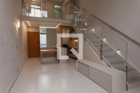 Sala de apartamento à venda com 1 quarto, 55m² em Carmo, Belo Horizonte