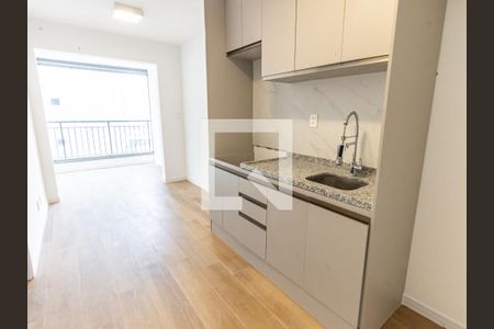 Sala/Cozinha de apartamento para alugar com 1 quarto, 35m² em Belenzinho, São Paulo