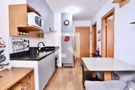 Sala/Cozinha de apartamento para alugar com 1 quarto, 24m² em Belenzinho, São Paulo