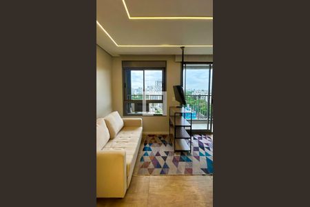 Sala de apartamento à venda com 1 quarto, 37m² em Santo Amaro, São Paulo