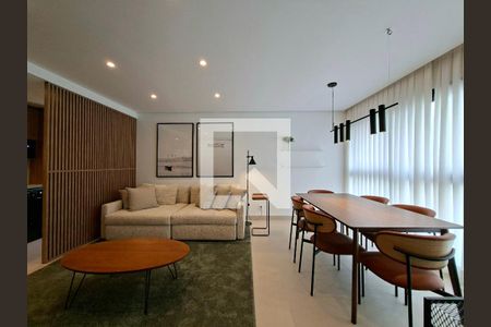 Sala de apartamento para alugar com 1 quarto, 56m² em Vila Nova Conceição, São Paulo