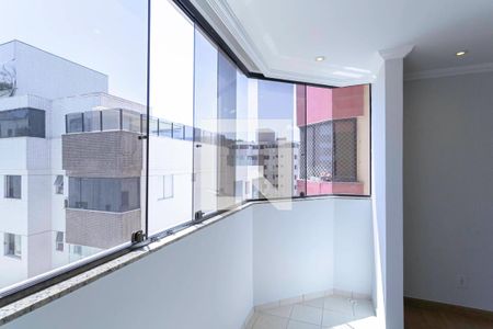 Varanda da sala de apartamento à venda com 3 quartos, 100m² em Castelo, Belo Horizonte