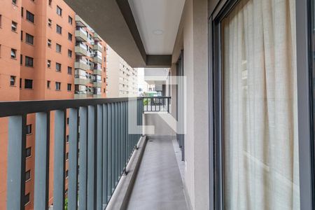 Varanda da Sala e Quarto de apartamento para alugar com 1 quarto, 53m² em Alphaville Industrial, Barueri